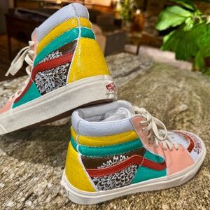 Vans hi-tops custom painted